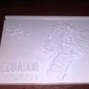 Porta tarjetas con mapa de Ecuador